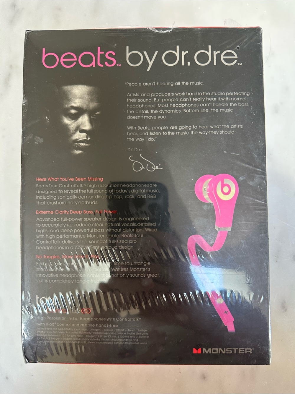 Beats by Dr. Dre Tour In-Ear Headphones — Pink - Picture 4 of 4